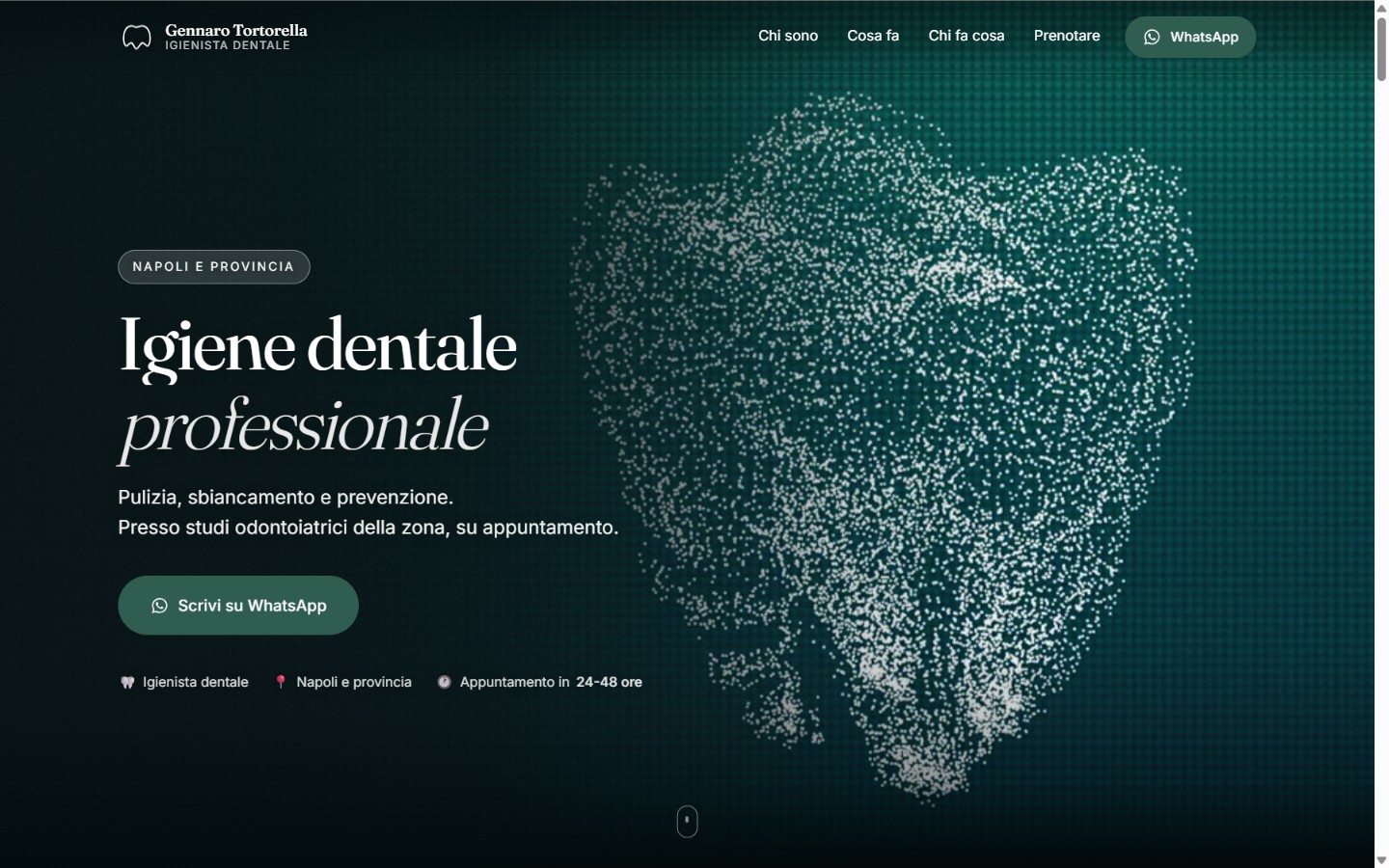 Home page del sito di Gennaro Tortorella, igienista dentale a Napoli e provincia